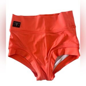 Orange High-Waisted Dance Bottoms